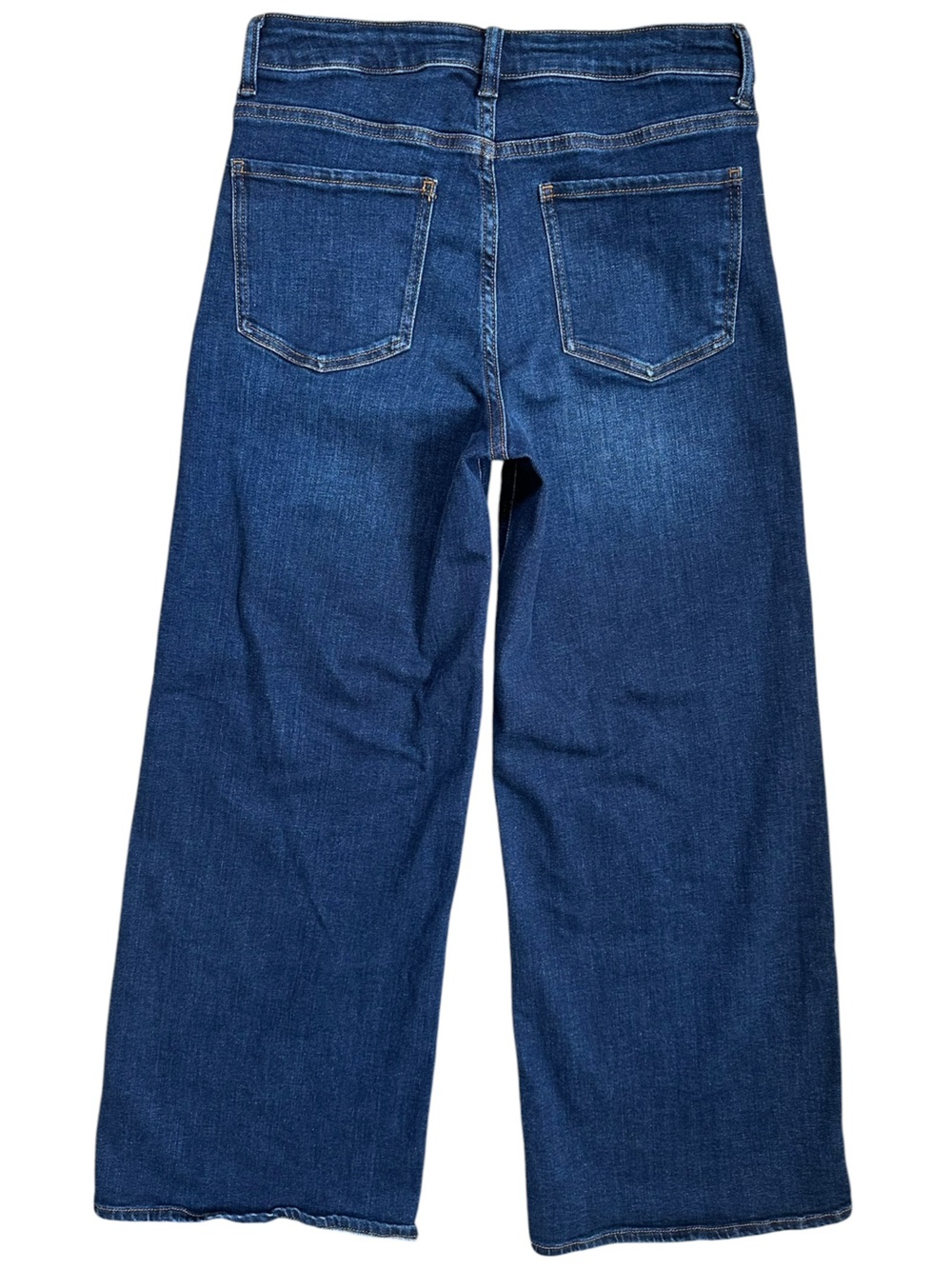 Quince “Bella Stretch” High Rise Wide Leg Dark Wash Midnight Blue Jeans 29 Short - Picture 5 of 9
